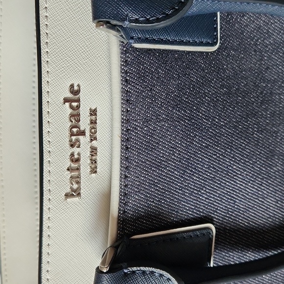 Kate Spade Bag | Kate Spade Cameron Denim Colourblock Satchel | blue/white - Picture 2 of 7